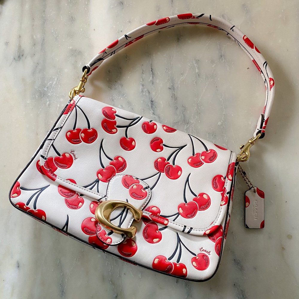 RARE Coach Tabby Cherry-Print Shoulder Bag